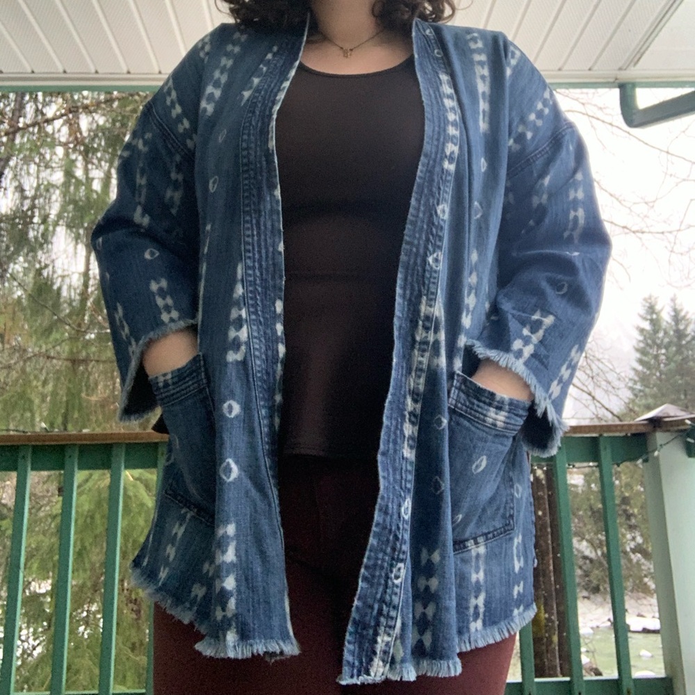 Denim kimono